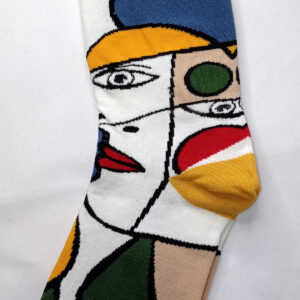 Abstract Face Socks – Gold Toe