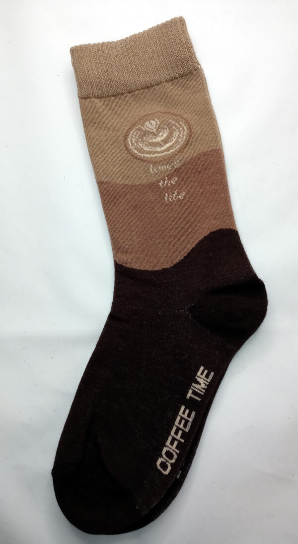 Coffee time lite crew socks