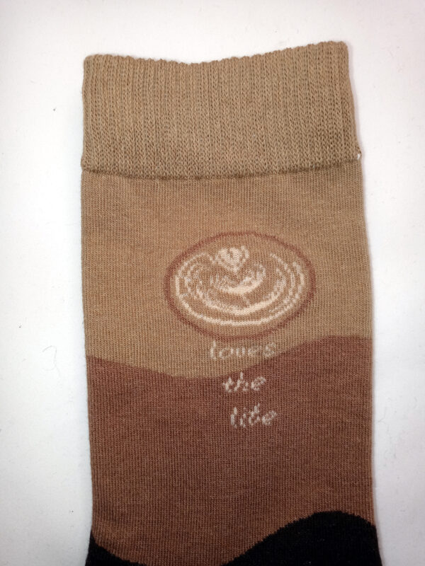 Coffee time lite crew socks