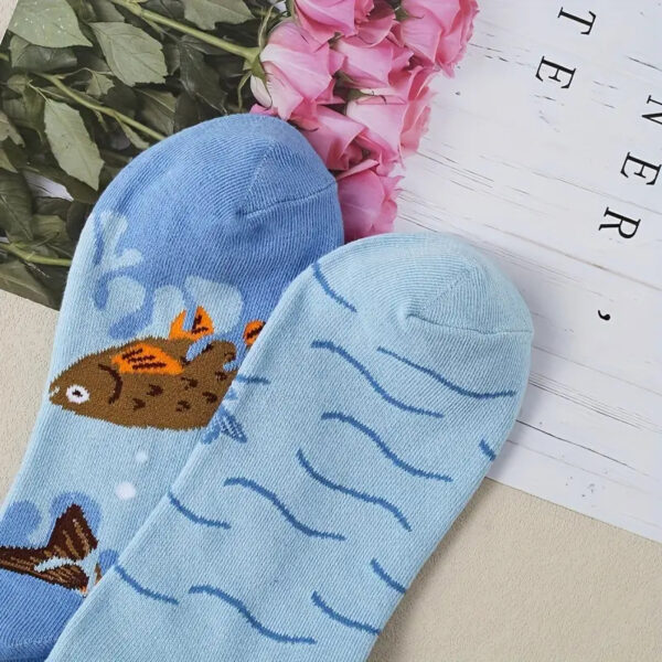 Men's Novelty Fishing Pattern Socks