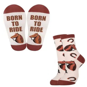 Horse Themed Socks for Women - Born To rRide