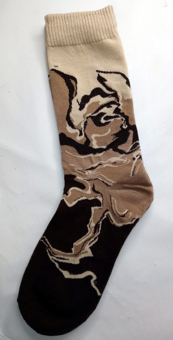 coffee time swirl themed socks