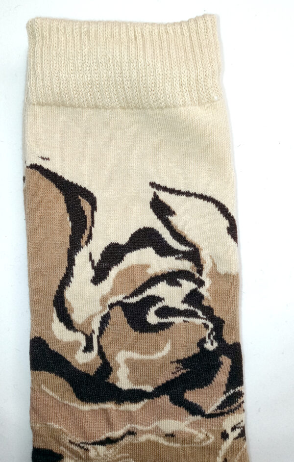 coffee time swirl themed socks