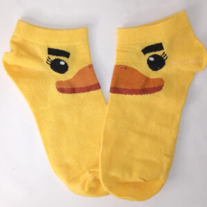 Whimsical Duck Ankle Socks - Yellow cutie