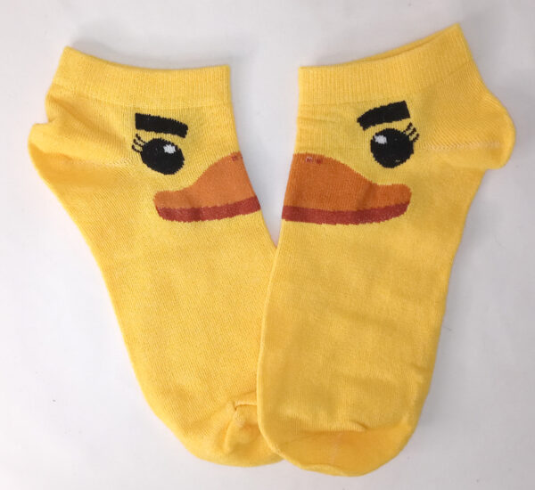 Whimsical Duck Ankle Socks - Yellow cutie