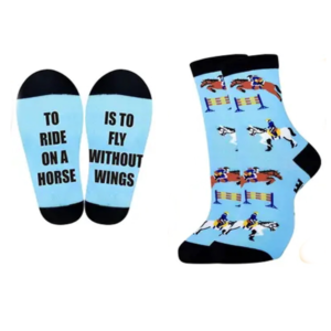 Horse Themed Socks for Women - Flying without wings