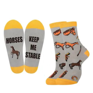 Horse Themed Socks for Women - Horses keep me stable