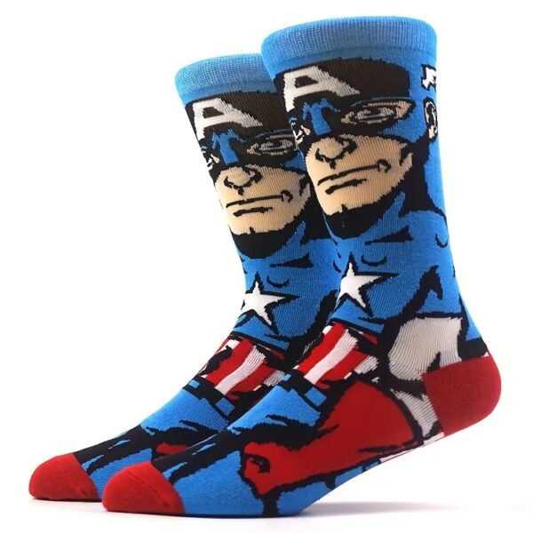 Superhero Crew Socks - Captain America