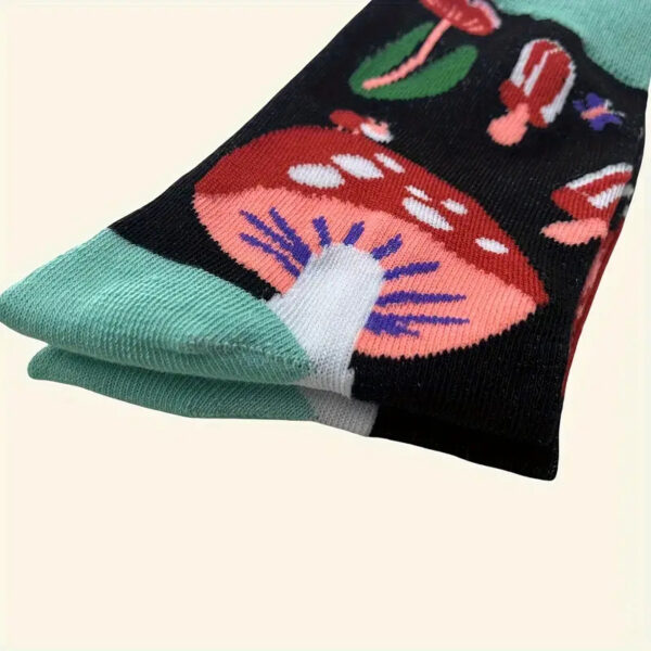 Trendy Mushroom Crew Socks