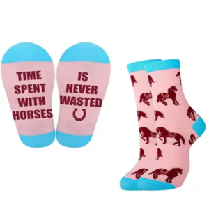 Horse Themed Socks for Women - Time Spent with Horses